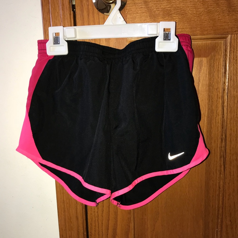 Black & Pink Nike Dri Fit athletic shorts